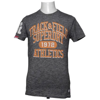T-shirt (Gray, Multicolored) from Superdry Track & Field Cotton, Polyester