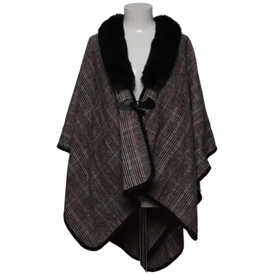 Poncho (Grijs, Zwart, Oranje) van Charter Club Acryl, Katoen, Polyamide, Polyester, Wol
