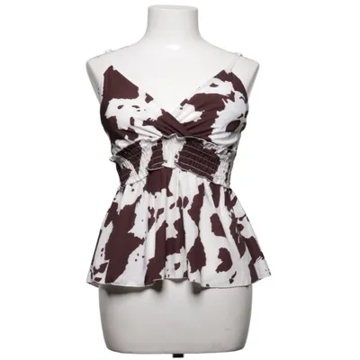Tank Top (Brown, White) from New Collection Elastane, Polyester