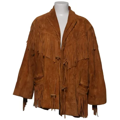 Veste en cuir (Marron) de Stars & Stripes Cuir, Polyester