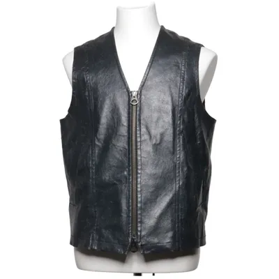 Leather vest (Gray) from Hope Leather, Polyester