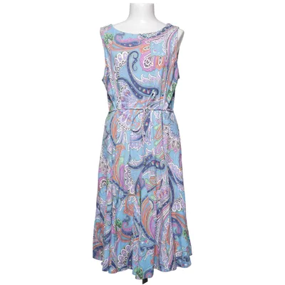 Dress (Blue, Multicolored) from Lauren Ralph Lauren Cotton, Elastane, Modal