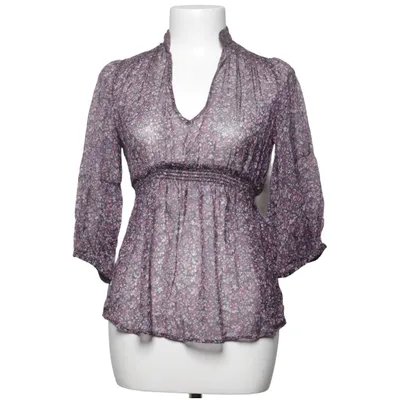 Blus (Lila, Flerfärgad) från Zara Basic Silke