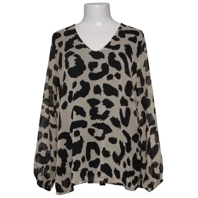 Blouse (Beige, Noir) de Soda Collection Élasthane, Polyester, Viscose