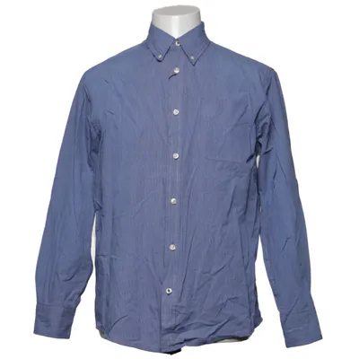 Buttondown-skjorta (Blå, Vit) från New England Bomull, Polyester