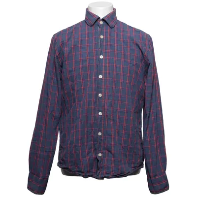 Flannel skjorte (Blå, Rød) fra New Zealand Auckland Bomuld