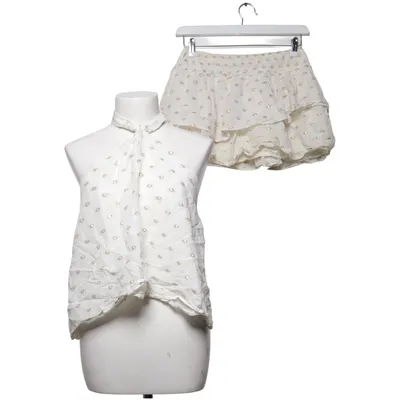 Set (White, Gold) from Zara Cotton, Metallic fiber