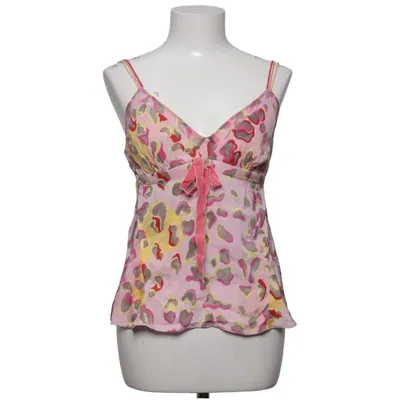 Top (Pink, Flerfarvet) fra Diane von Furstenberg Elastan, Silke