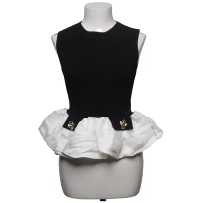 Peplumtopp (Svart, Vit) från Zara Modal, Polyester