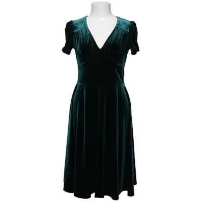 Kleid (Grün) von Hell Bunny Elasthan, Polyester