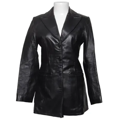 Leather jacket (Gray) from Hennes Collection
