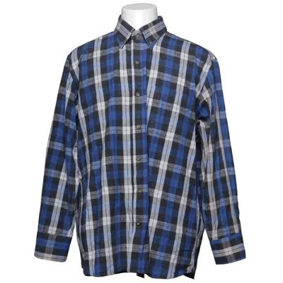 Chemise en flanelle (Bleu, Gris) de Tudors Coton