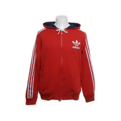 Sports jacket (Red, White) from Adidas Cotton, Polyester