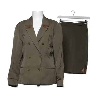 Mantelpak (Groen) van Zucchero Leer, Viscose, Wol