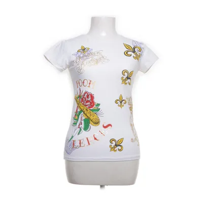 T-shirt (White, Multicolored) from Christian Audigier Cotton