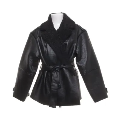 Shearling jacket (Black) from Divided by H&M Polyester, Polyurethane