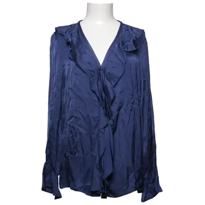 Blouse (Blauw) van Stockholms Klänningsfabrik Viscose