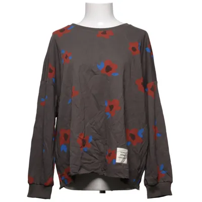 Sweatshirt (Gray, Multicolored) from Buykud Cotton, Polyester