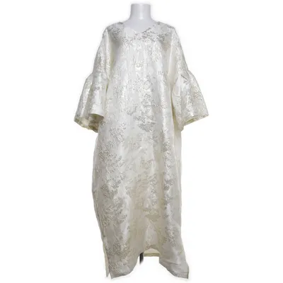 Dress (Beige, Multicolored) from H&M Polyester, Polyamide