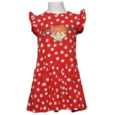 Kjole (Rød, Hvid) fra Pippi Långstrump Bomuld, Elastan