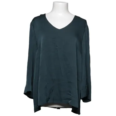 Blouse (Blue) from Ahlvar Gallery Elastane, Silk