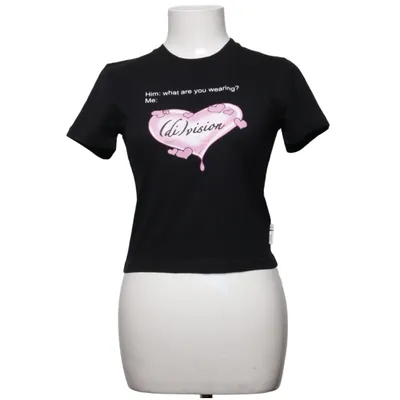T-shirt (Noir, Rose) de Division Coton, Élasthane