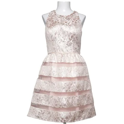 Cocktailjurk (Roze, Goud) van Marie Lund Elastaan, Metallvezel, Polyester