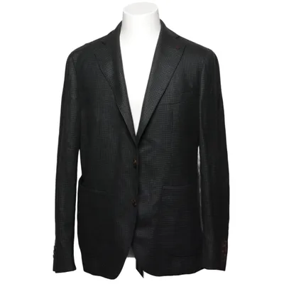 Blazer (Green, Black) from Cavaliere Viscose, Wool