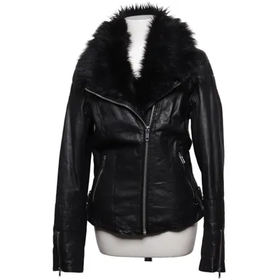 Biker jacket (JOFAMA by Kenza) from Jofama by Kenza Acrylic, Leather, Polyester, Viscose