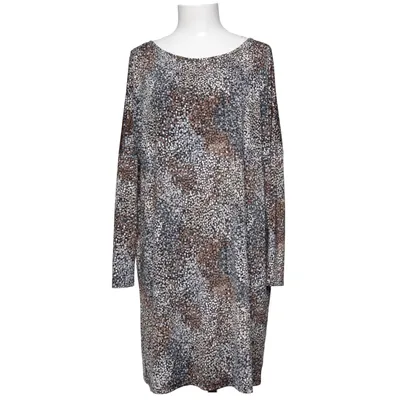 Klänning (Svart, Brun, Grå) från Ilse Jacobsen Elastan, Polyester
