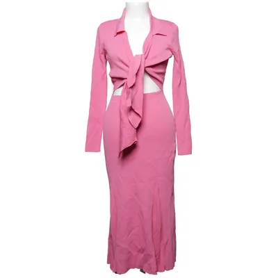 Maxikjole (Pink) fra Adoore Polyamid, Viscose