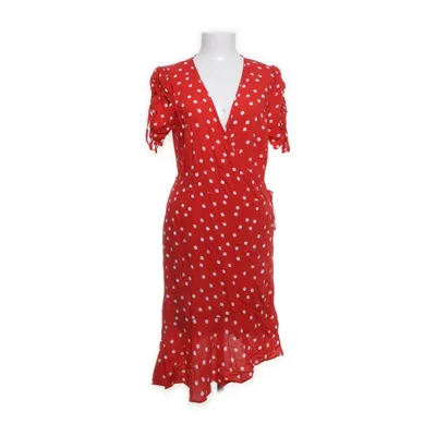 Wrap dress (White, Red) from Warehouse Viscose
