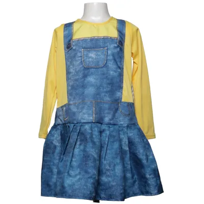 Klänning (Blå, Gul) från Minions Elastan, Polyester