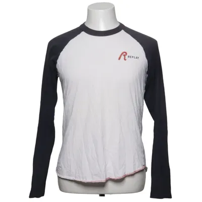 Honkball T-shirt (Wit, Blauw) van Replay Katoen