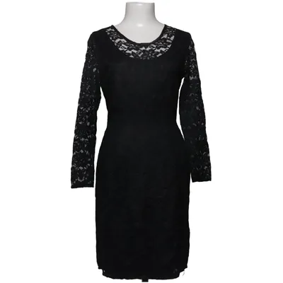 Jurk (Zwart) van Jennifer Collection Acetaat, Polyamide