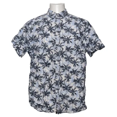 Short sleeve shirt (Blue, White) from VRS Cotton