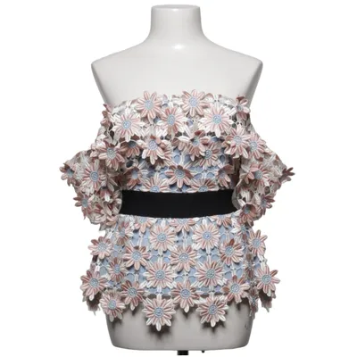 Top (Blau, Pink, Weiß) von Self-Portrait Polyester