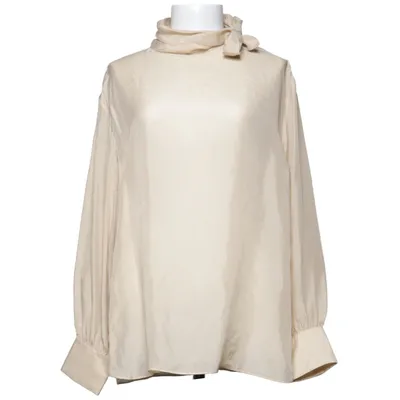 Knytblus (Beige) från Massimo Dutti Silke