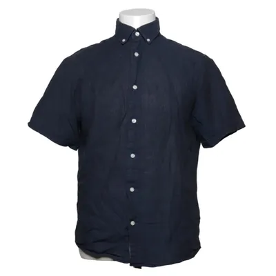 Short sleeve shirt (Blue) from These Glory Days Cotton, Linen