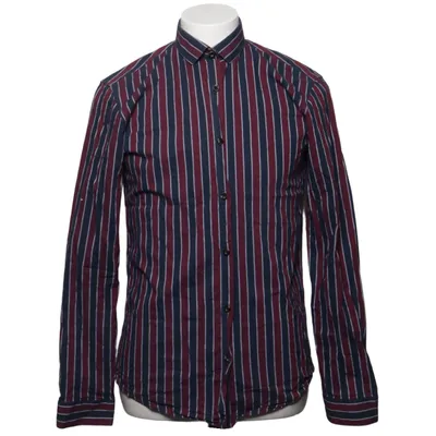 Shirt (Blue, Red) from Lindbergh White Cotton