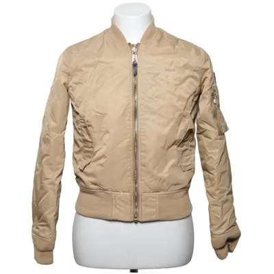 Blouson (Beige) de Schott Coton, Polyamide, Polyester