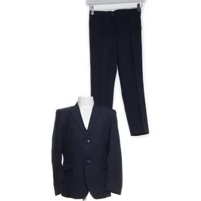 Jakkesæt (Blå) fra Cinda Polyester, Uld, Viscose