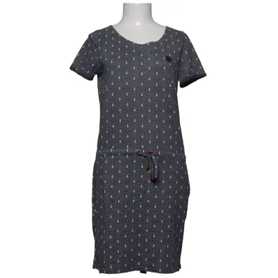 Jurk (Blauw, Wit) van Naketano Katoen, Polyester