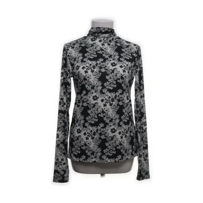 Pussy bow blouse (Black, Beige) from Totême Elastane, Polyester