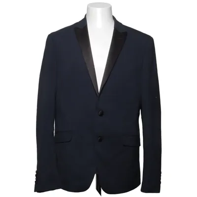 Tuxedo jacket (Blue) from Lindbergh White Elastane, Polyester, Viscose