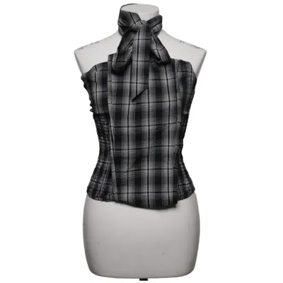 Tube top (Zwart, Wit) van Bronzesnake Polyester