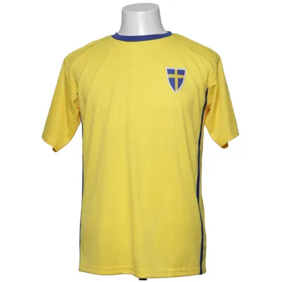 Voetbalshirt (Geel, Blauw) Polyester