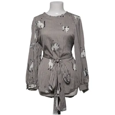 Wikkelblouse (Grijs, Wit) van Zara Basic Collection Polyester