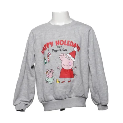 Sweatshirt (Gris) de H&M x Peppa Pig Coton, Polyester