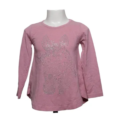 Langærmet t-shirt (Pink) fra MIX Bomuld
